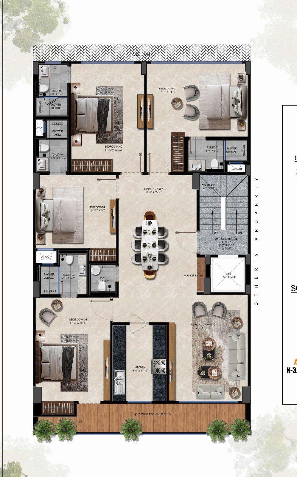 4 BHK builder floor - Image 3